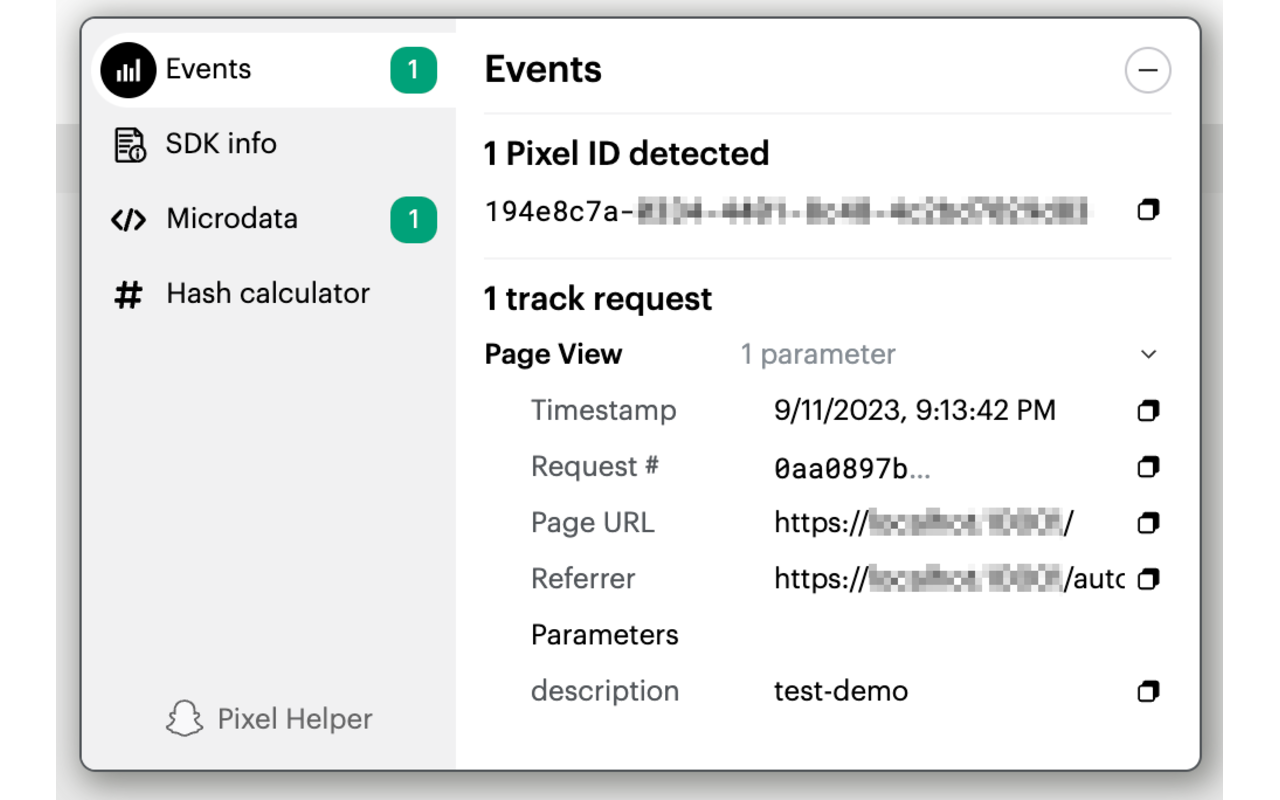 Snap Pixel Helper chrome谷歌浏览器插件_扩展第1张截图