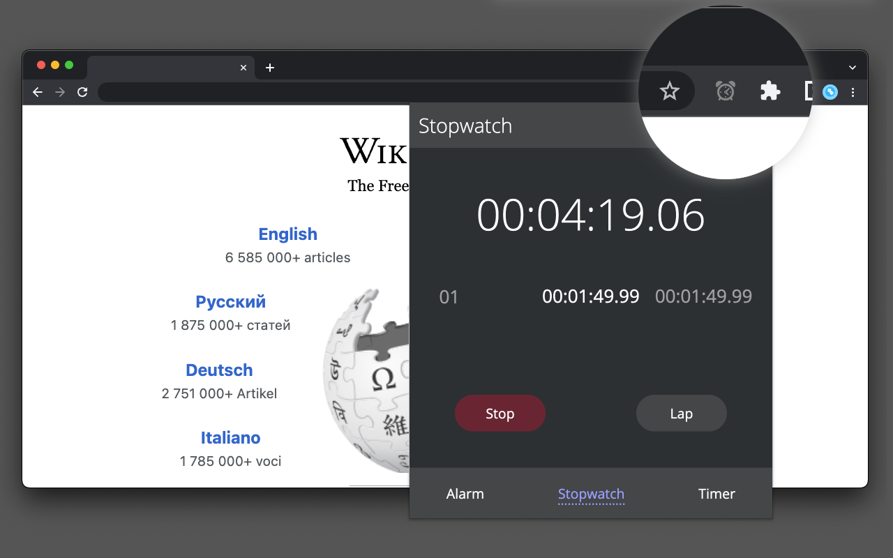 Alarm, Timer and Stopwatch chrome谷歌浏览器插件_扩展第1张截图