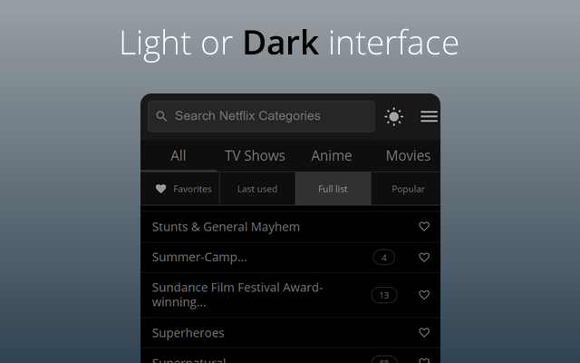 All Netflix Categories chrome谷歌浏览器插件_扩展第2张截图