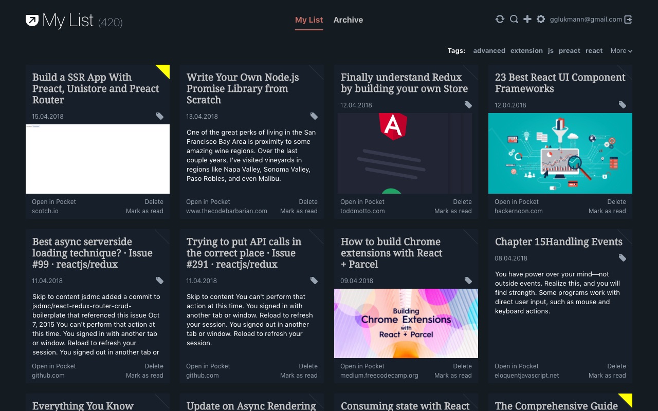 New Tab - Pocketizer chrome谷歌浏览器插件_扩展第3张截图