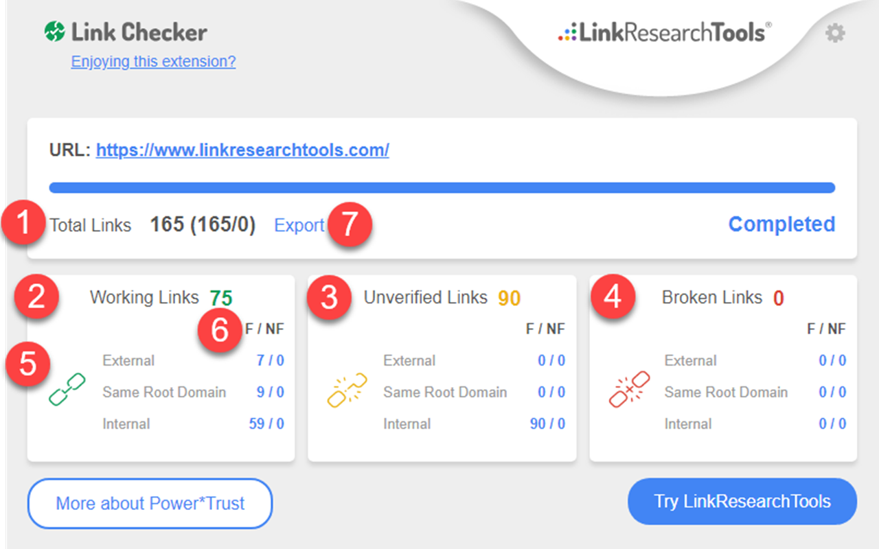 Free Link Checker by LRT chrome谷歌浏览器插件_扩展第1张截图