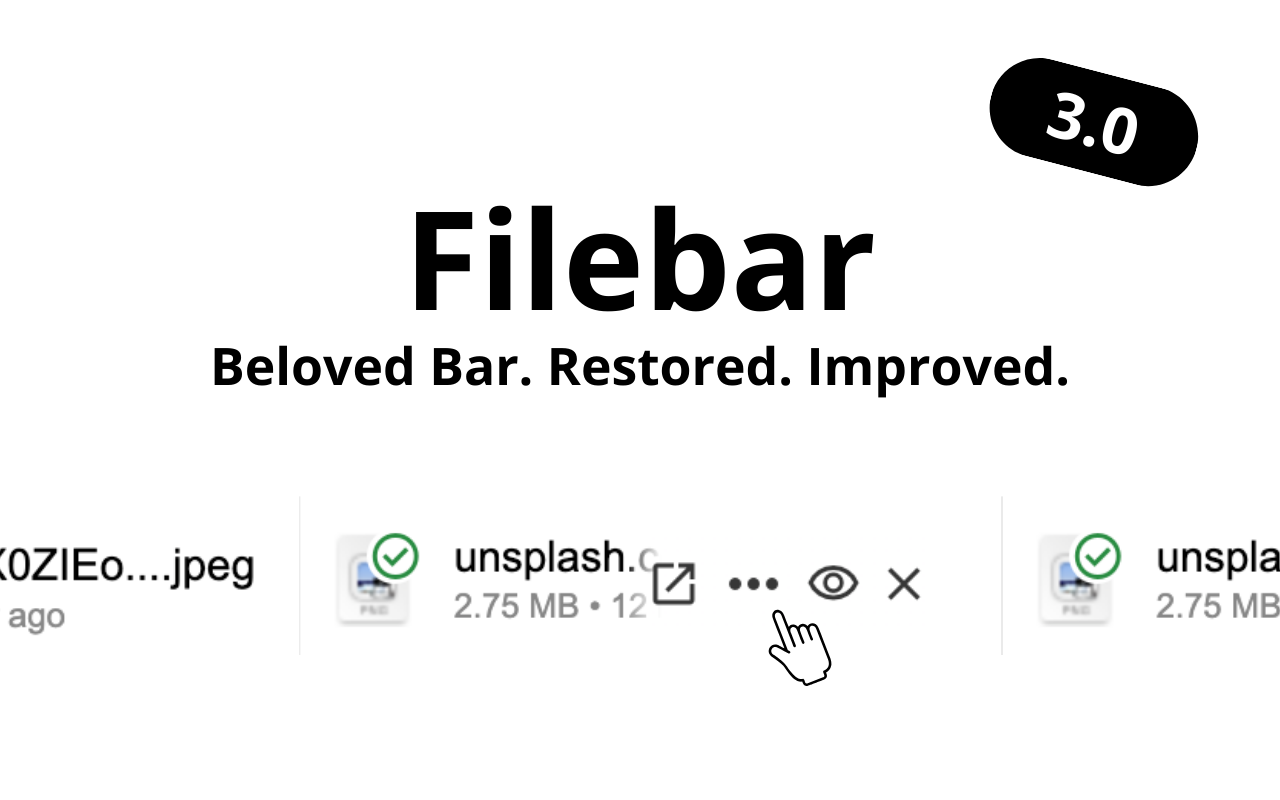 Filebar - Download Bar chrome谷歌浏览器插件_扩展第2张截图
