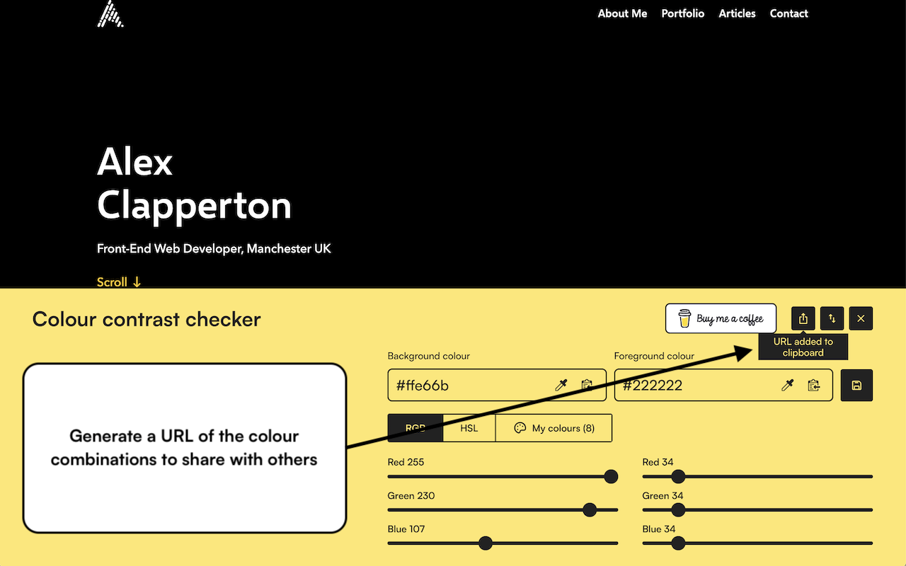 Colour Contrast Checker chrome谷歌浏览器插件_扩展第1张截图