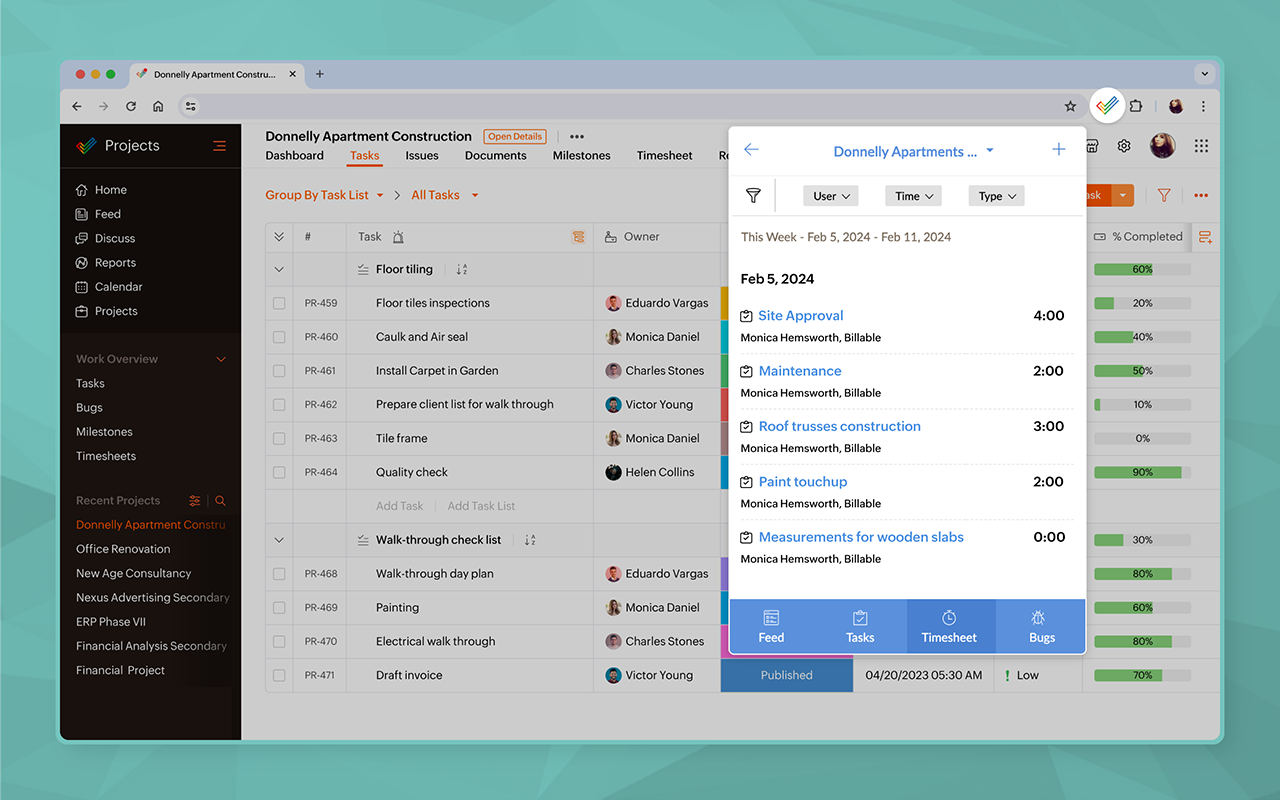 Zoho Projects chrome谷歌浏览器插件_扩展第1张截图