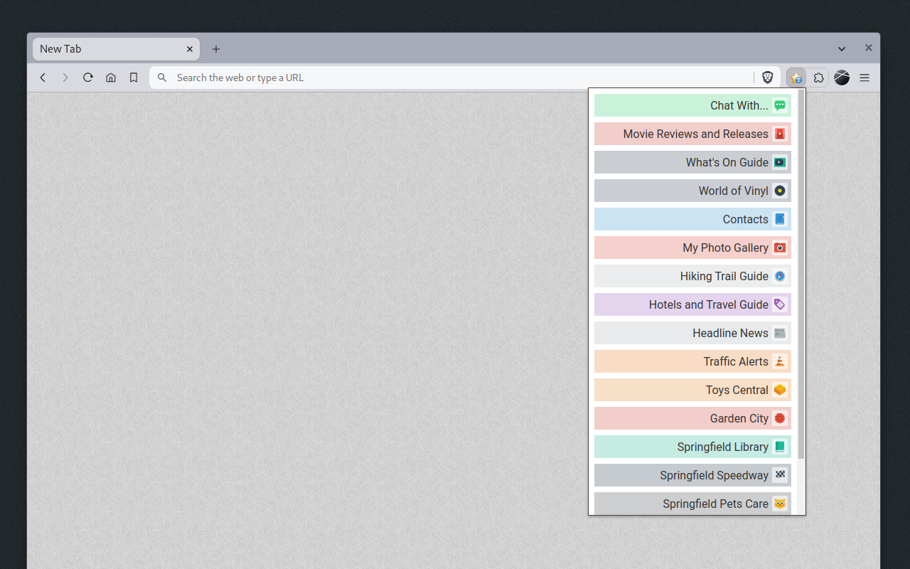 Bookmarks HotList chrome谷歌浏览器插件_扩展第1张截图