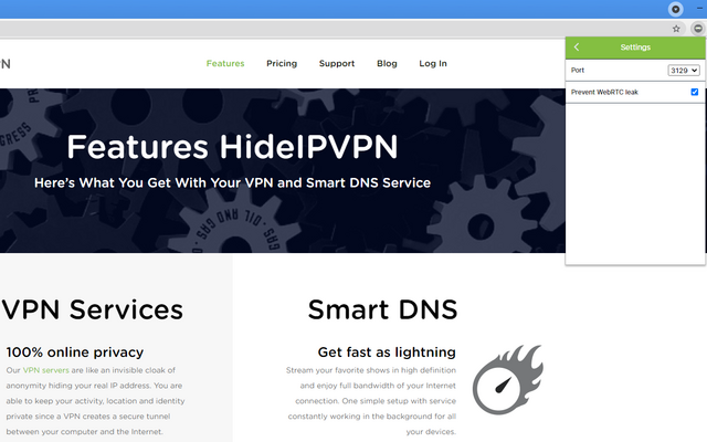 HideIP -  and Smart DNS services chrome谷歌浏览器插件_扩展第3张截图
