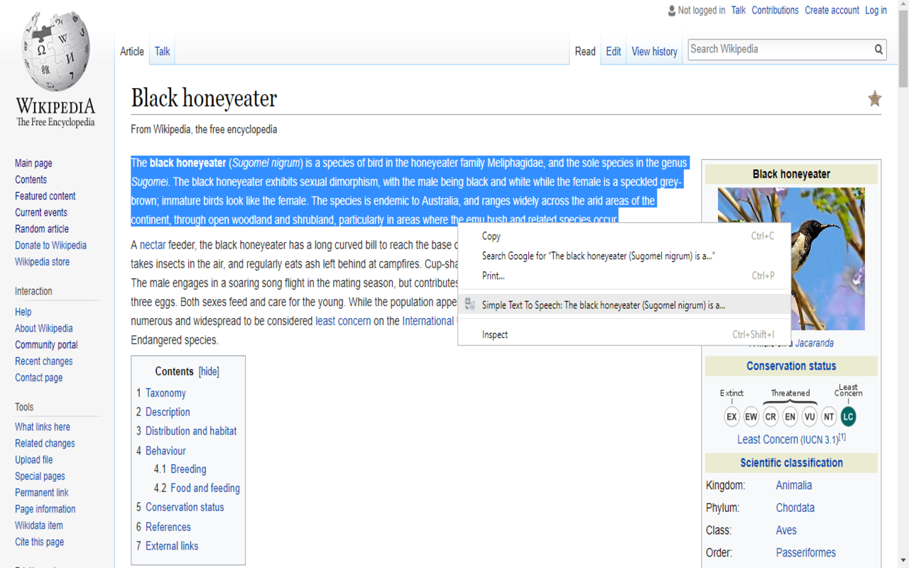 Simple Text To Speech chrome谷歌浏览器插件_扩展第1张截图