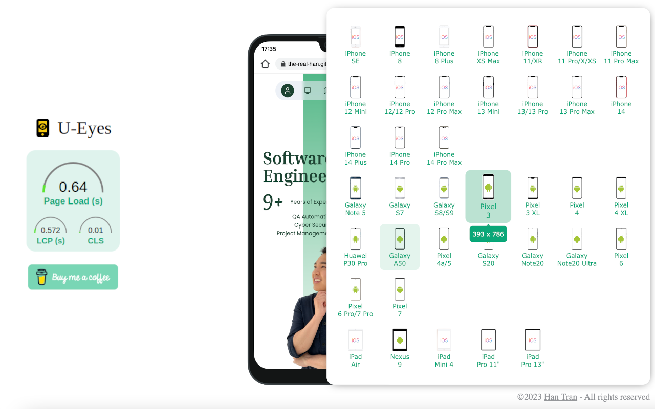U-Eyes: Mobile Device Simulator chrome谷歌浏览器插件_扩展第2张截图