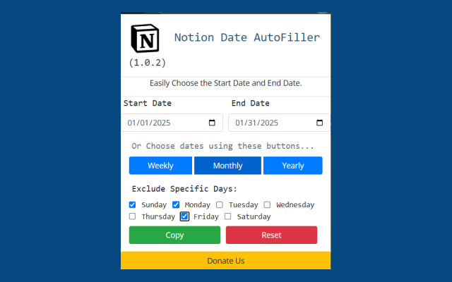 Notion Date Filler chrome谷歌浏览器插件_扩展第3张截图
