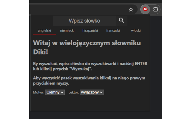 Diki słownik chrome谷歌浏览器插件_扩展第2张截图