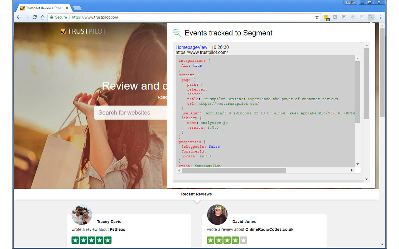 Segment Event Tracker chrome谷歌浏览器插件_扩展第2张截图