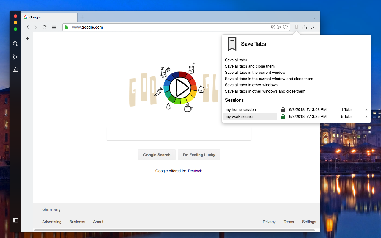 Save Tabs - Browser Session Manager chrome谷歌浏览器插件_扩展第1张截图