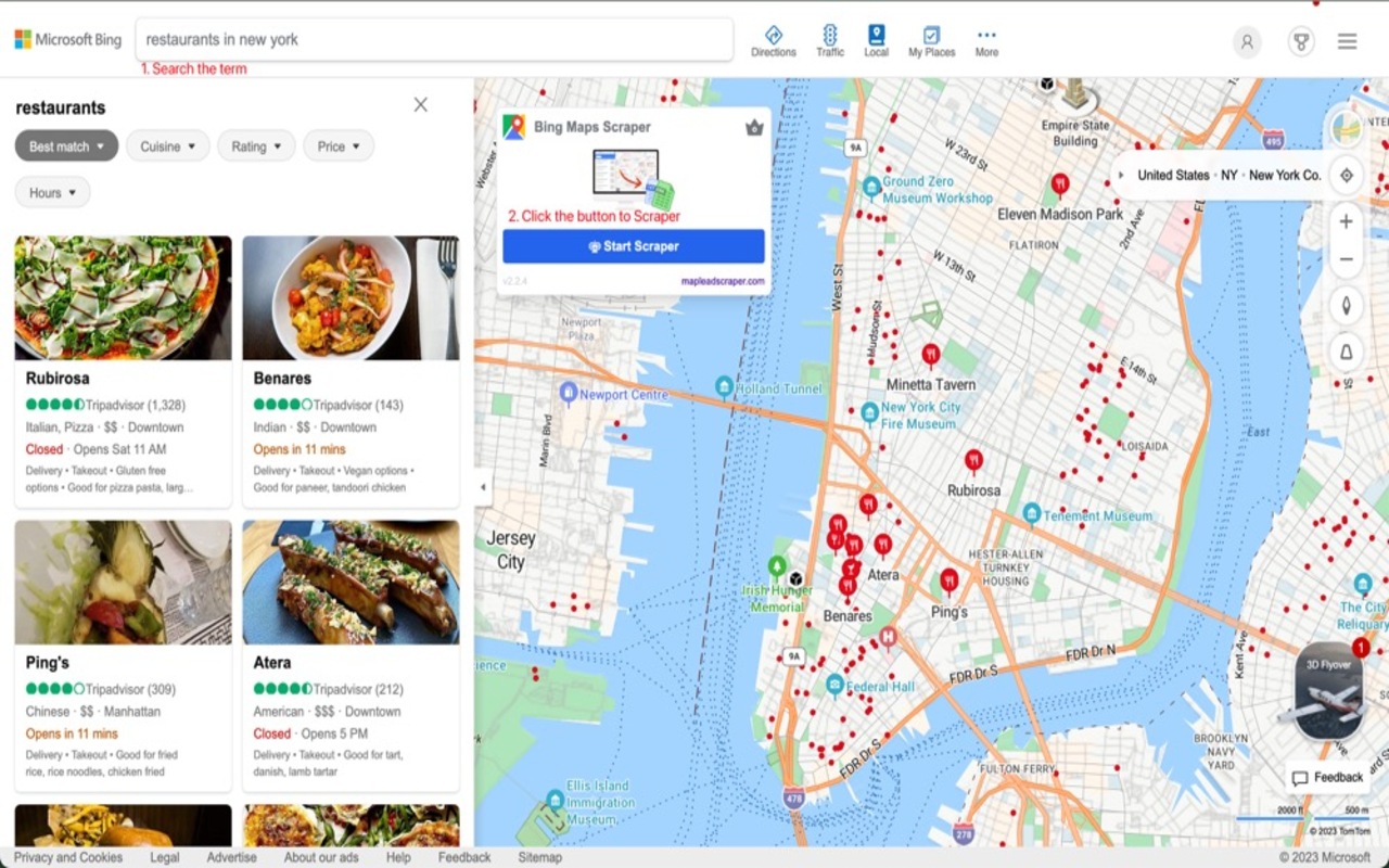 Bing Maps Leads Scraper - MapLeadScraper chrome谷歌浏览器插件_扩展第3张截图