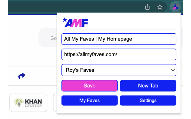 Visual Bookmarks with All My Faves chrome谷歌浏览器插件_扩展第2张截图