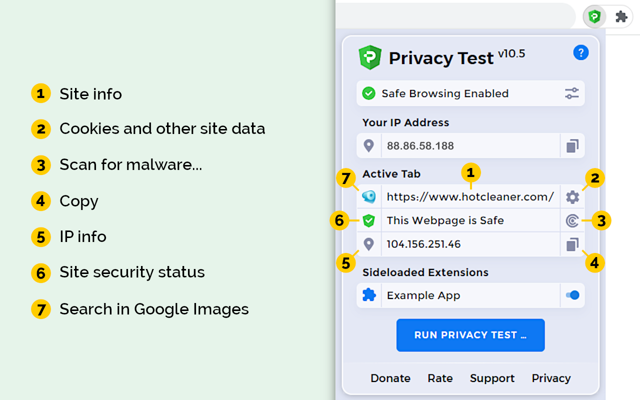 Privacy Test chrome谷歌浏览器插件_扩展第1张截图