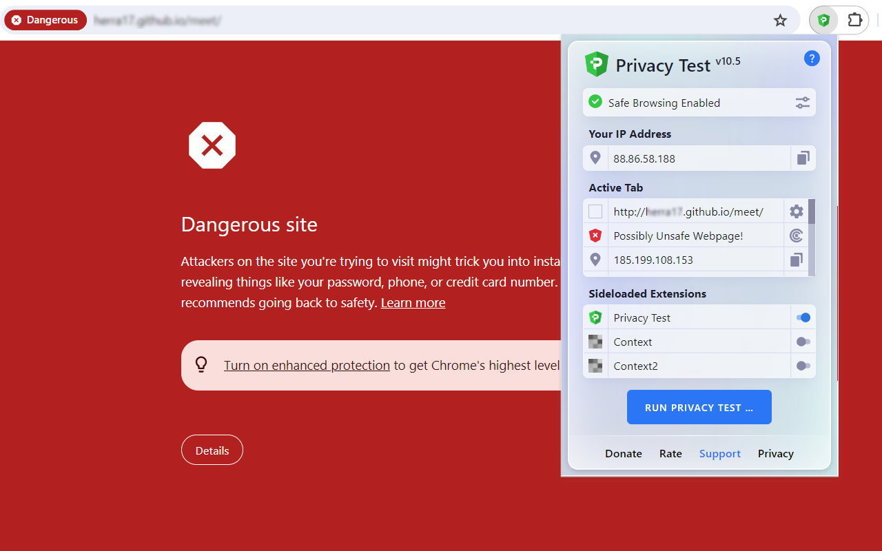 Privacy Test chrome谷歌浏览器插件_扩展第4张截图