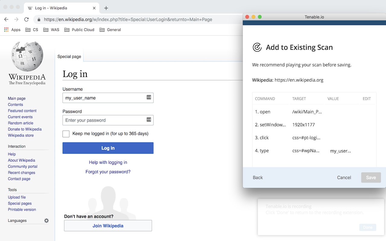 Tenable.io Web Application Scanning chrome谷歌浏览器插件_扩展第1张截图
