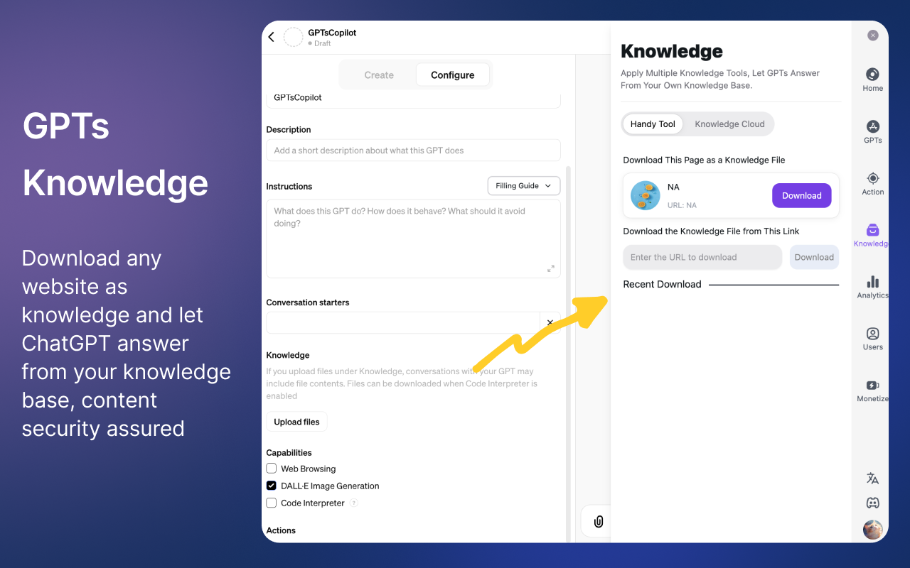 GPTs Copilot - 全能一体化助手，用于创建您自己的GPT模型 chrome谷歌浏览器插件_扩展第3张截图