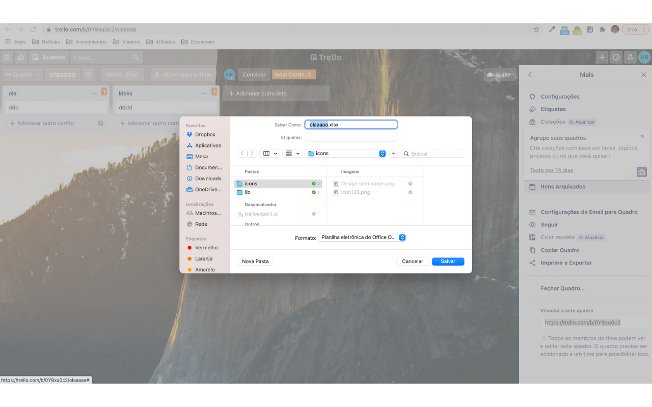Official Export Excel for Trello chrome谷歌浏览器插件_扩展第1张截图