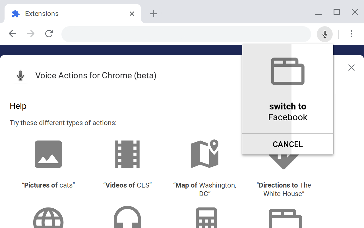 Voice Actions for Chrome chrome谷歌浏览器插件_扩展第4张截图