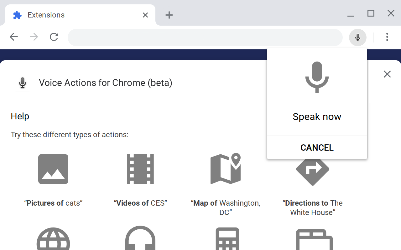 Voice Actions for Chrome chrome谷歌浏览器插件_扩展第5张截图
