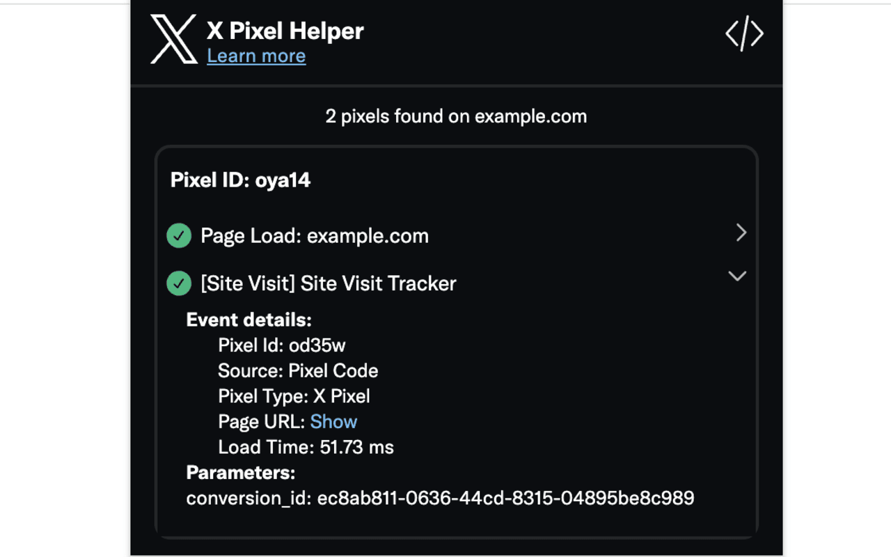 X Pixel Helper chrome谷歌浏览器插件_扩展第1张截图