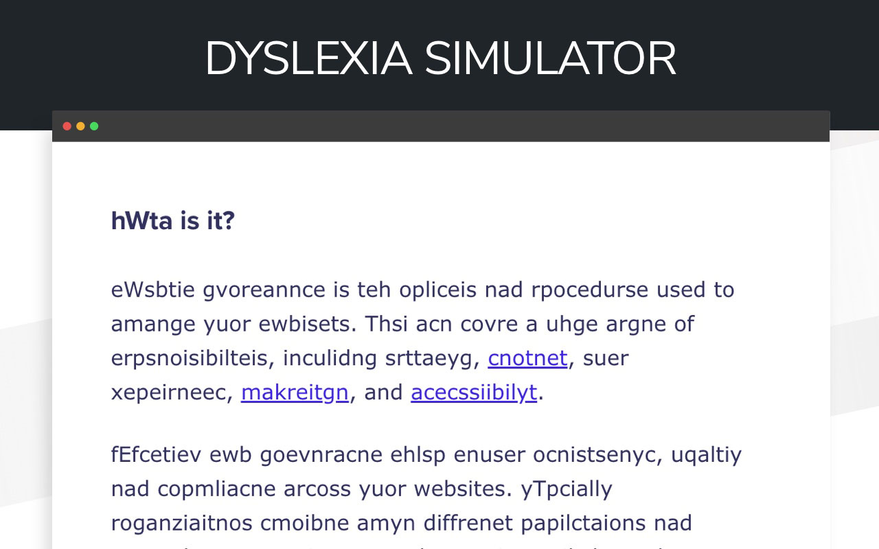 Silktide - website accessibility simulator chrome谷歌浏览器插件_扩展第1张截图