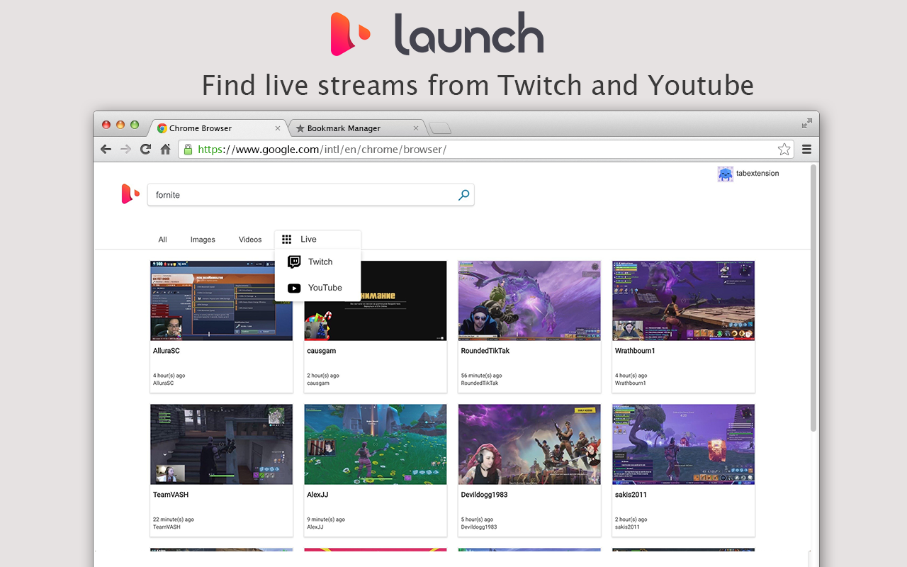 Launch Extension chrome谷歌浏览器插件_扩展第1张截图