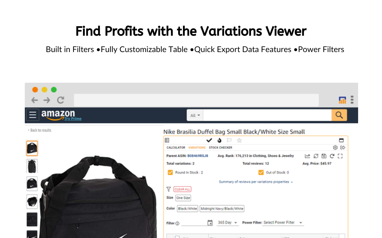 AZInsight Amazon FBA Product Analytics Tool chrome谷歌浏览器插件_扩展第2张截图