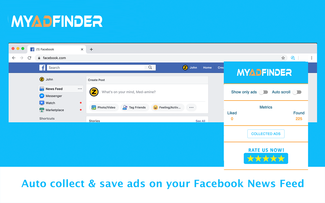 MY AD FINDER chrome谷歌浏览器插件_扩展第3张截图