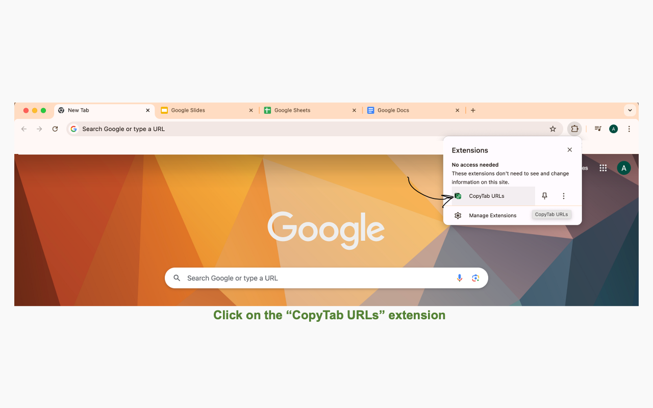 CopyTab URLs chrome谷歌浏览器插件_扩展第2张截图