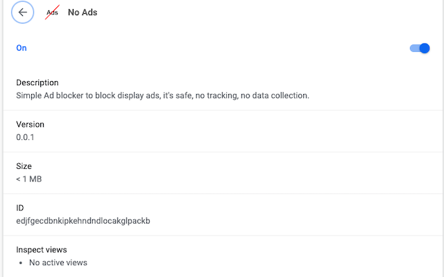 No Ads chrome谷歌浏览器插件_扩展第3张截图