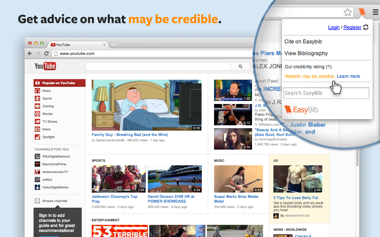 EasyBib Toolbar chrome谷歌浏览器插件_扩展第2张截图