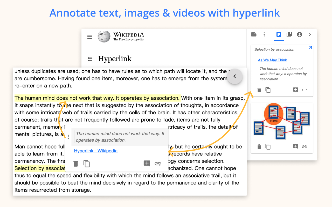 Hylinker - 批注和笔记之间的超链接 chrome谷歌浏览器插件_扩展第2张截图
