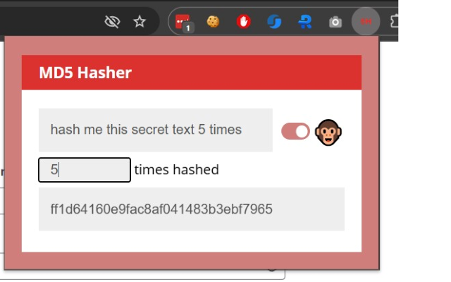 MD5 Hasher chrome谷歌浏览器插件_扩展第2张截图