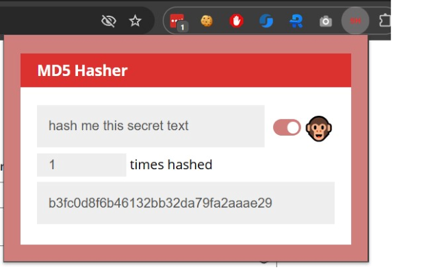 MD5 Hasher chrome谷歌浏览器插件_扩展第3张截图
