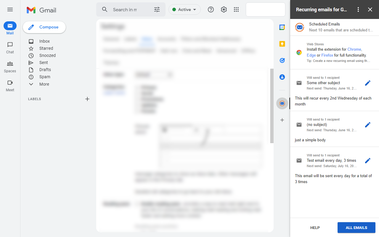 Gmail重复发送邮件 chrome谷歌浏览器插件_扩展第1张截图