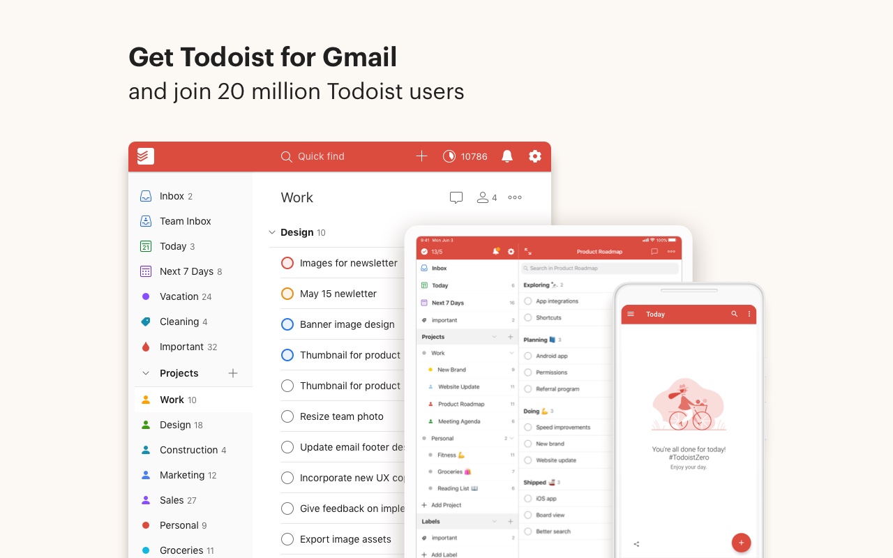 Gmail版Todoist chrome谷歌浏览器插件_扩展第1张截图