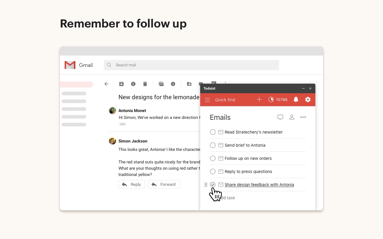 Gmail版Todoist chrome谷歌浏览器插件_扩展第2张截图
