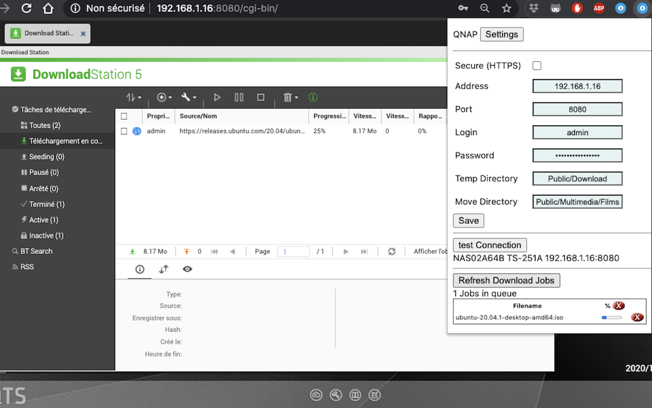 SendToQnap chrome谷歌浏览器插件_扩展第1张截图