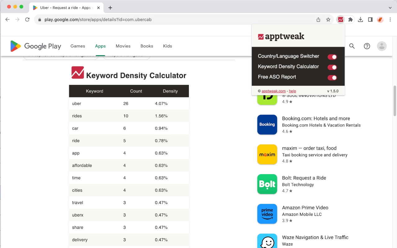 ASO Free Tool by AppTweak chrome谷歌浏览器插件_扩展第1张截图