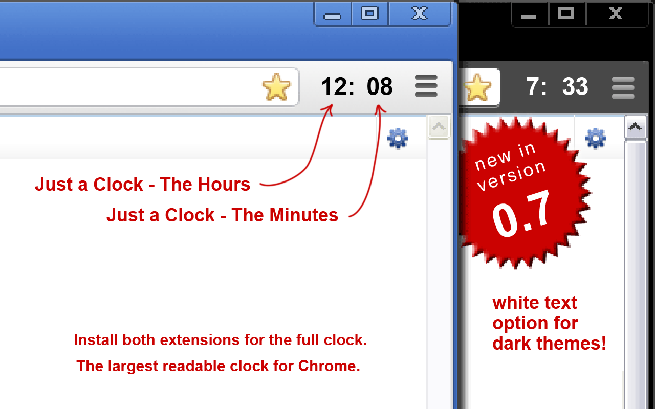 Just a Clock - the Hours chrome谷歌浏览器插件_扩展第1张截图