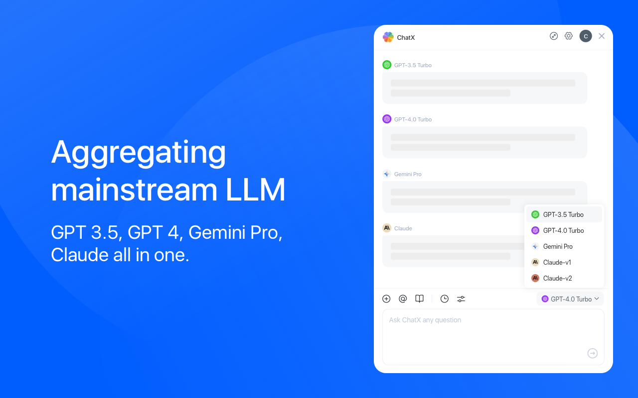 ChatX - 你的智能网页浏览助手 chrome谷歌浏览器插件_扩展第1张截图