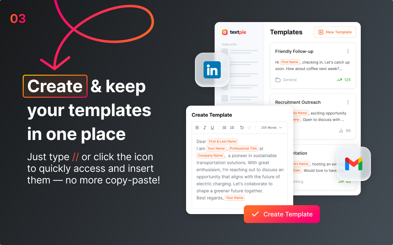 TextPie Text Expander and Canned Responses chrome谷歌浏览器插件_扩展第5张截图