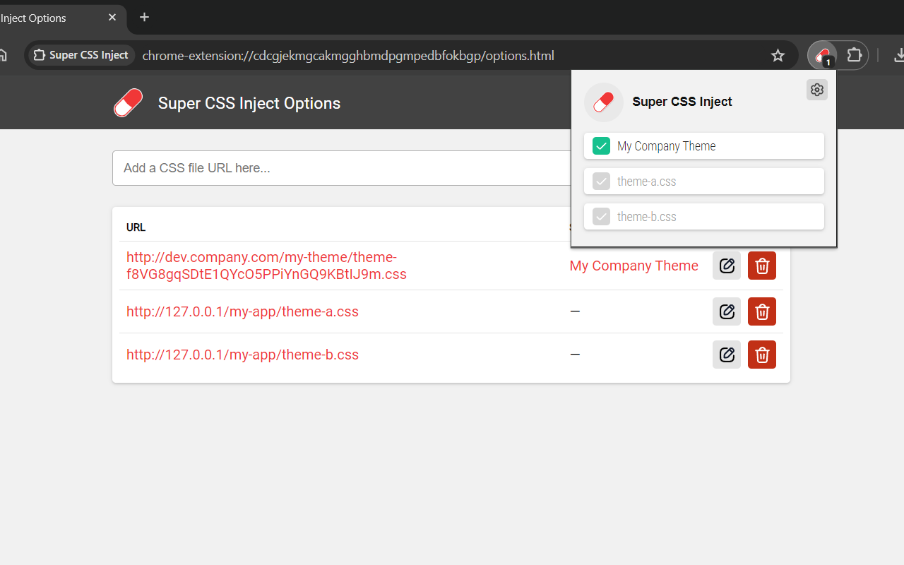 Super CSS Inject chrome谷歌浏览器插件_扩展第3张截图