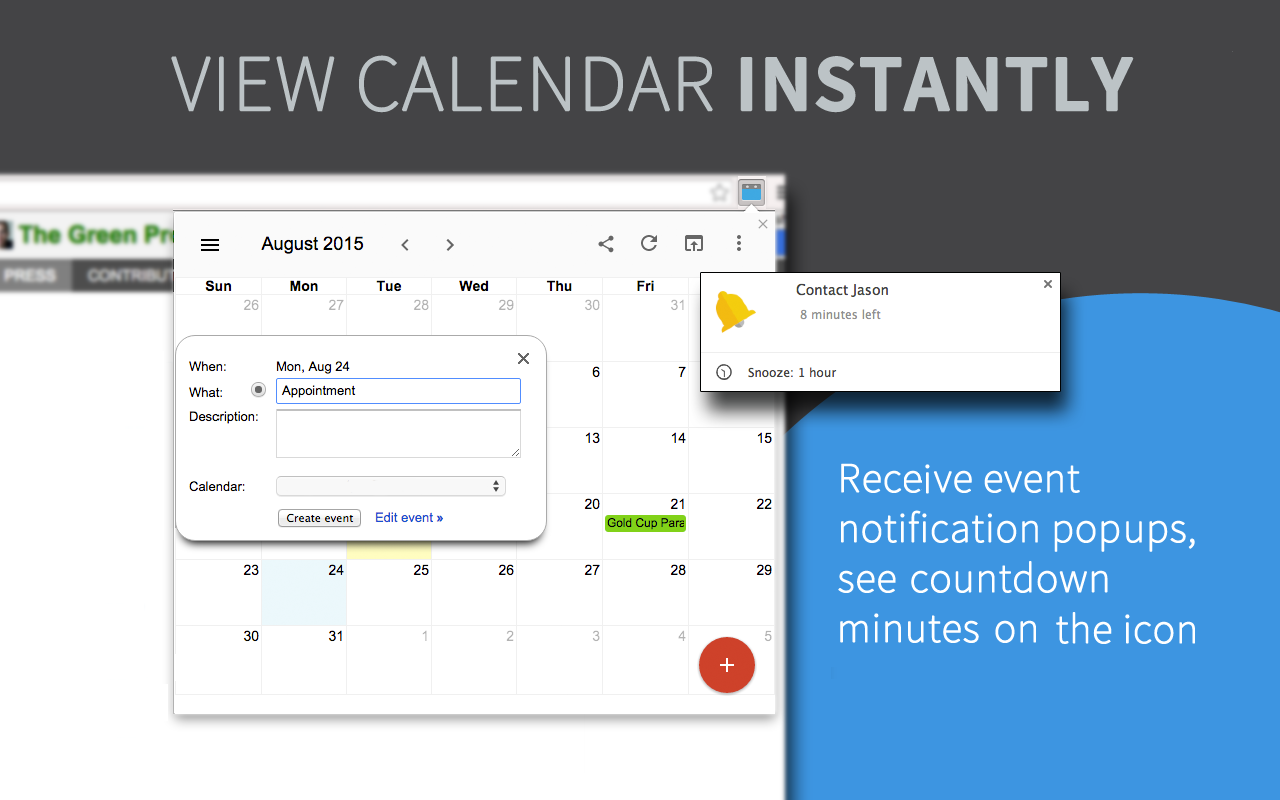 Checker Plus for Google Calendar™ chrome谷歌浏览器插件_扩展第4张截图