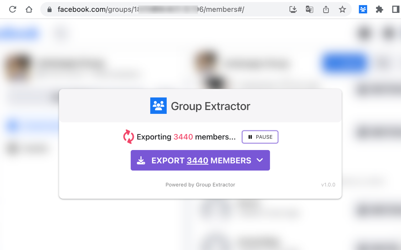Group Extractor - Export Group Members chrome谷歌浏览器插件_扩展第1张截图