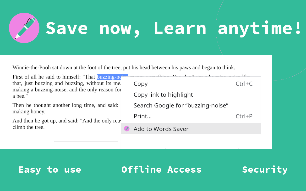 ABC Words Saver chrome谷歌浏览器插件_扩展第1张截图