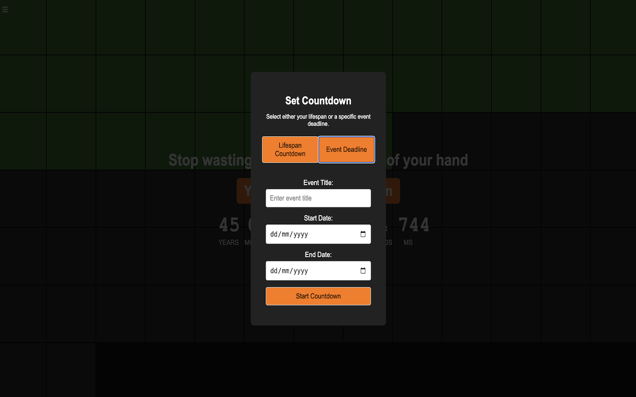 Life Countdown chrome谷歌浏览器插件_扩展第1张截图