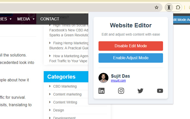 Website Editor chrome谷歌浏览器插件_扩展第2张截图